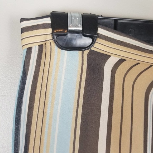 Carolina Herrera stripe chiffon long skirt - Picture 3 of 10